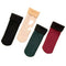 Winter Warm Stylish 4 Pairs solid short thick socks